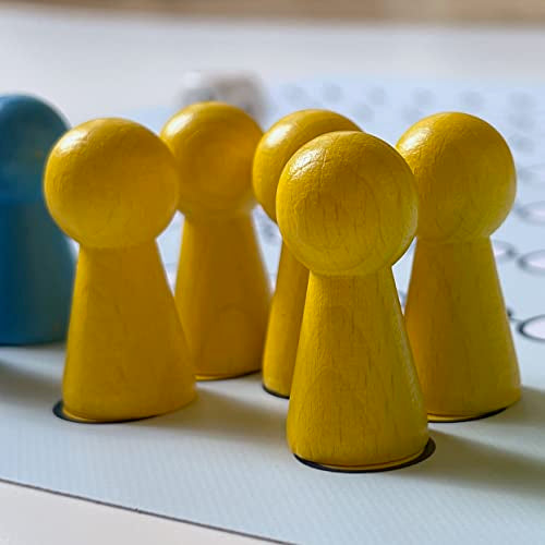 Spieltz große Spielfiguren aus Holz, Halmakegel 19x19x40 mm, für Brettspiele