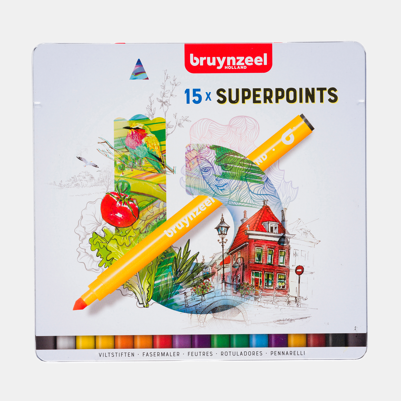 Bruynzeel- Super Point Fasermaler-Set