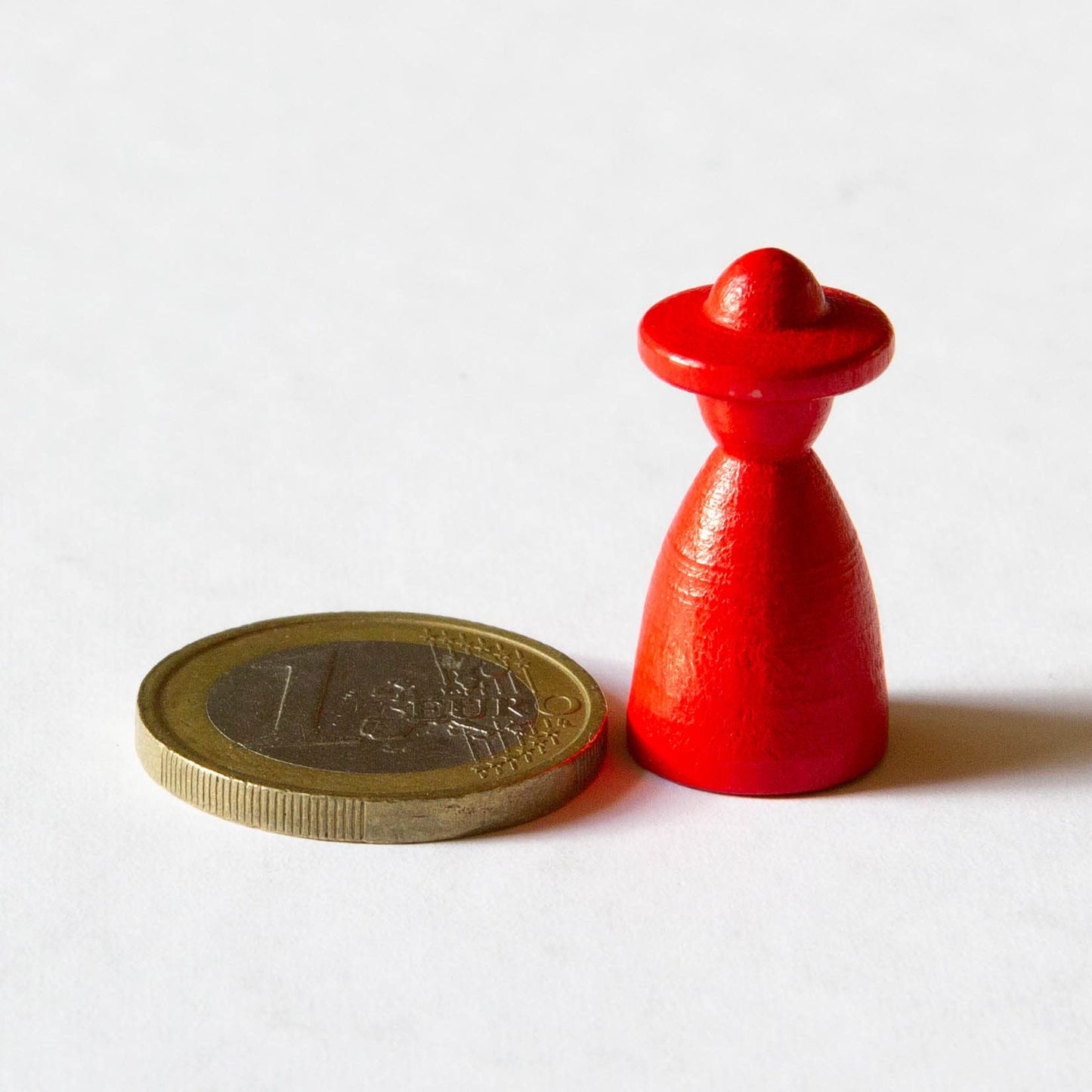 Spieltz Spielfiguren aus Holz, Personen mit Hut 13x13x26 mm, für Brettspiele, farblich gemischt
