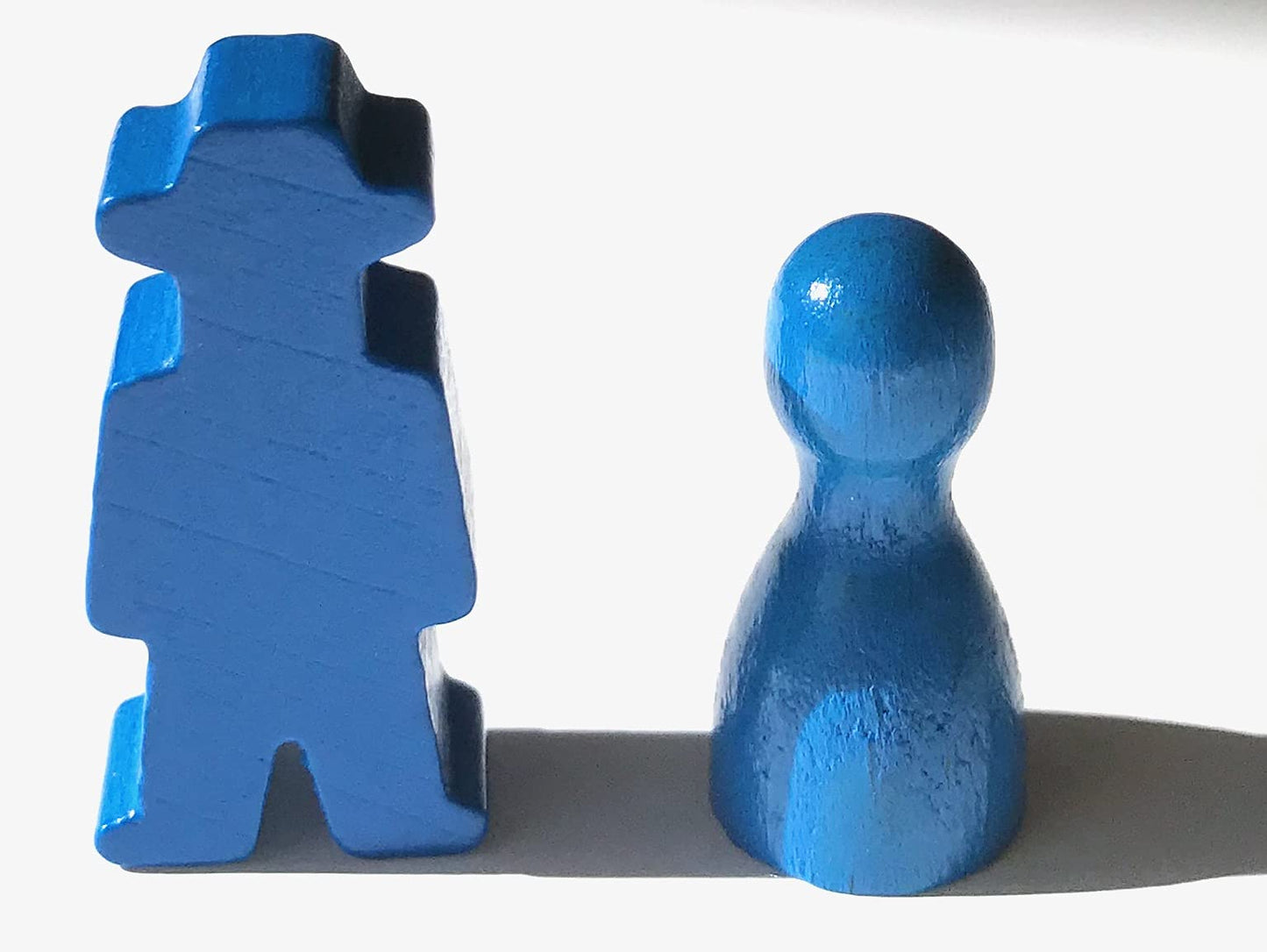 Spieltz Spielfiguren aus Holz, Cowboys / Personen mit Hut 15x30x8 mm, für Brettspiele