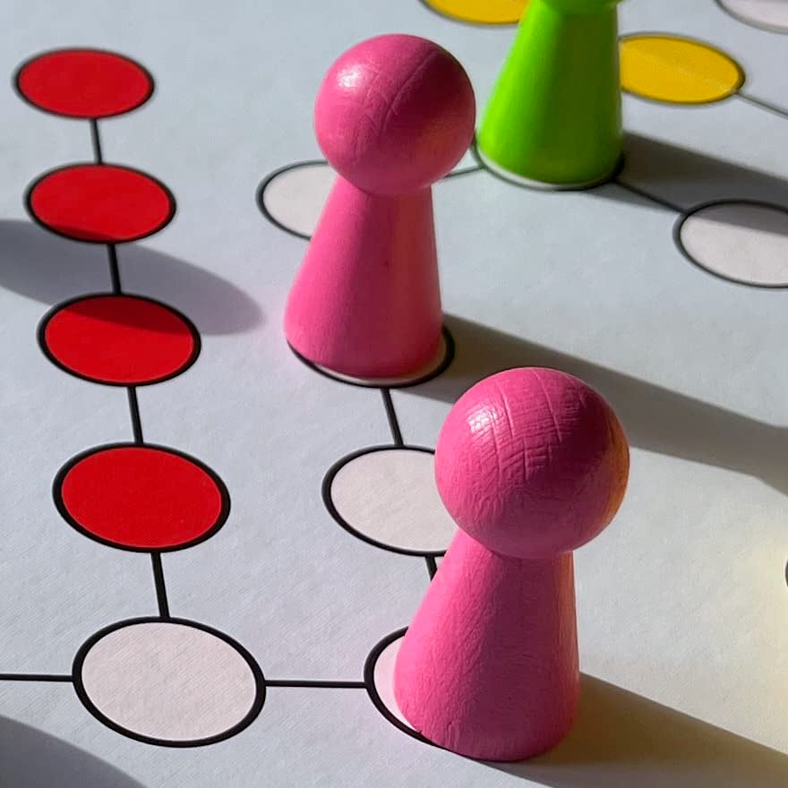 Spieltz große Spielfiguren aus Holz, Halmakegel 19x19x40 mm, für Brettspiele