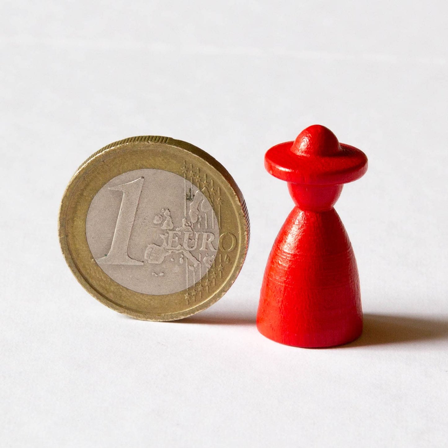 Spieltz Spielfiguren aus Holz, Personen mit Hut 13x13x26 mm, für Brettspiele, farblich gemischt
