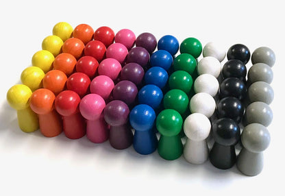 Spieltz große Spielfiguren aus Holz, Halmakegel 19x19x40 mm, für Brettspiele