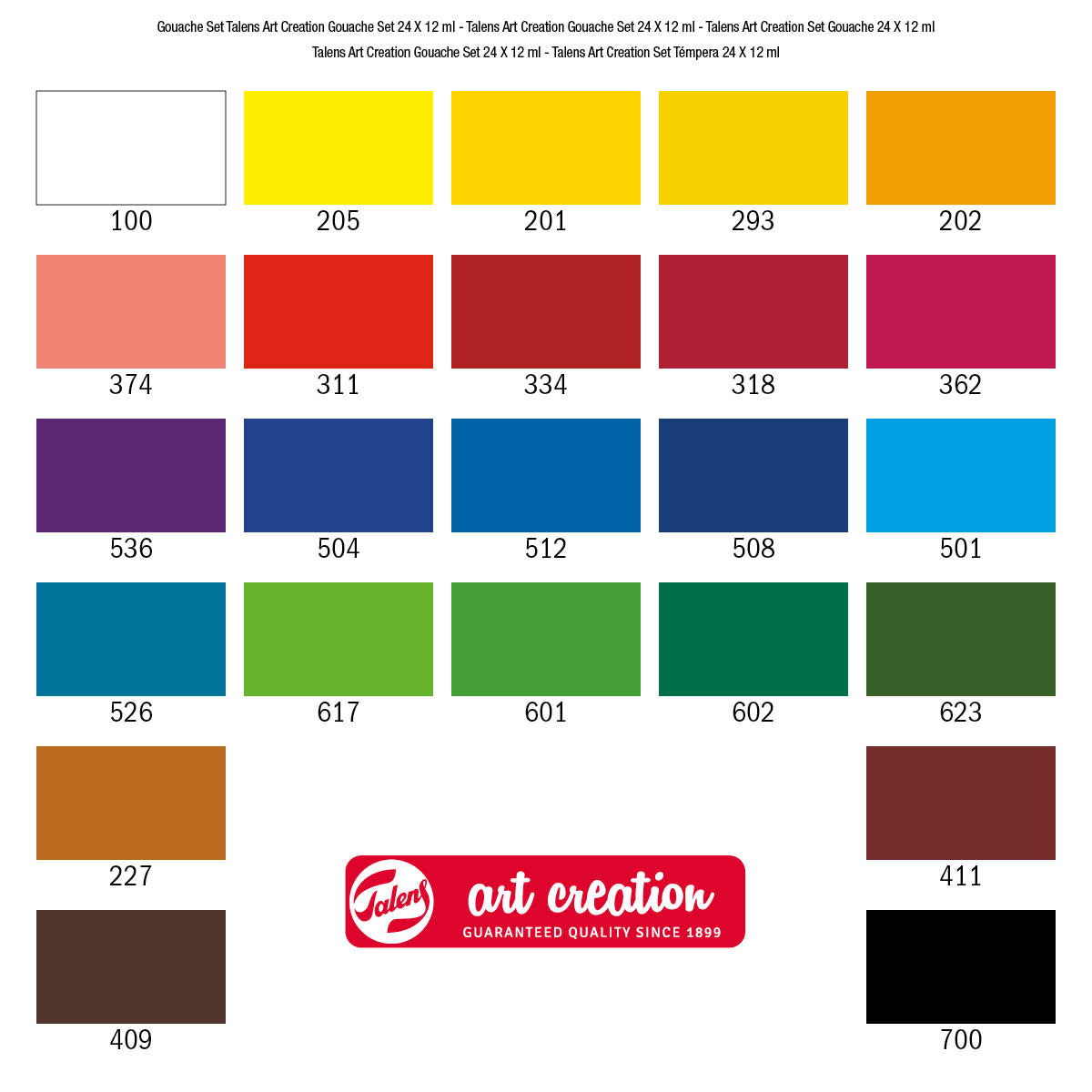 Talens Art Creation- Set Gouache 24x 12 ml