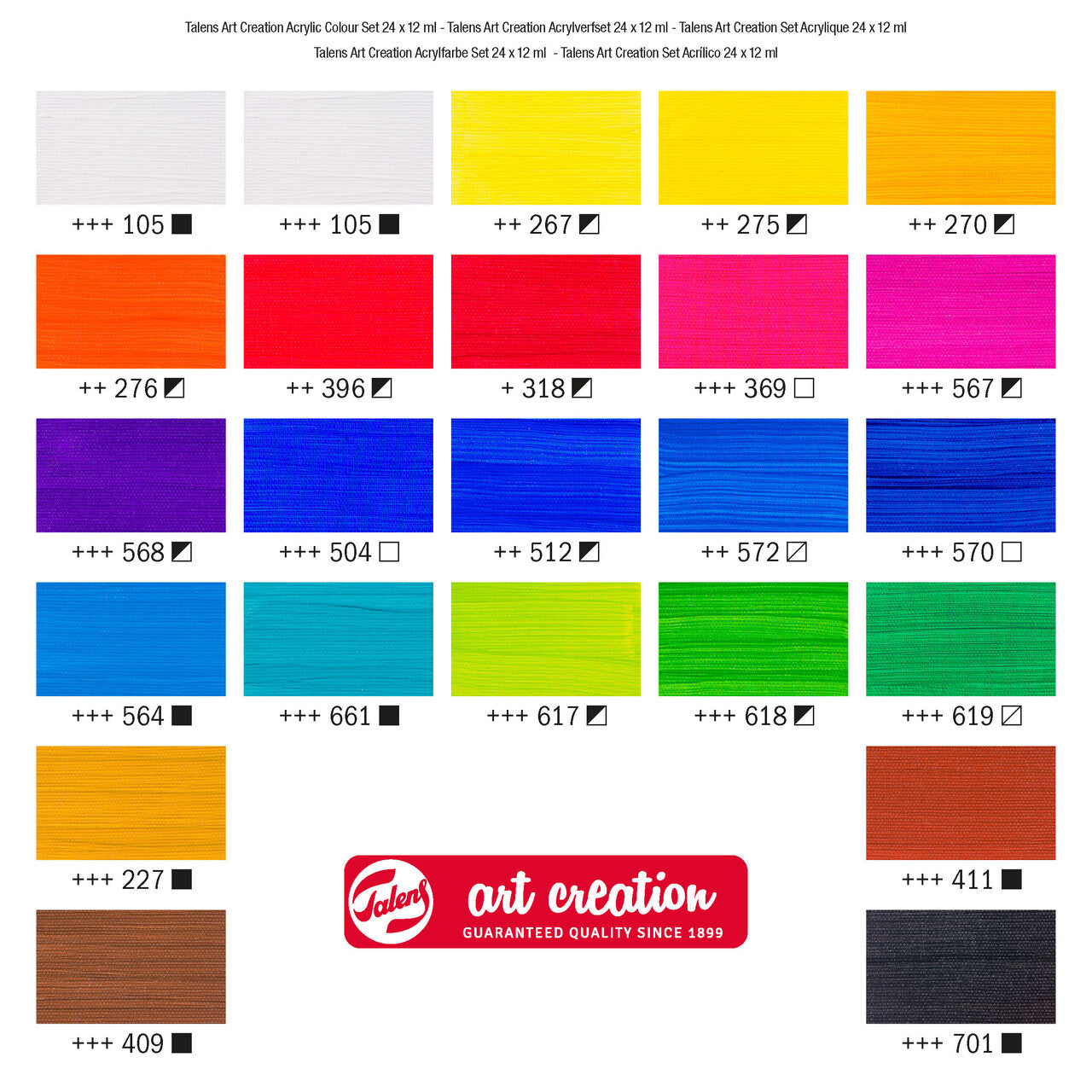 Talens Art Creation- Acrylfarbe 24x 12ml