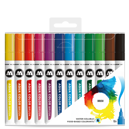 Molotow - Aqua Color Brush (12 Marker)