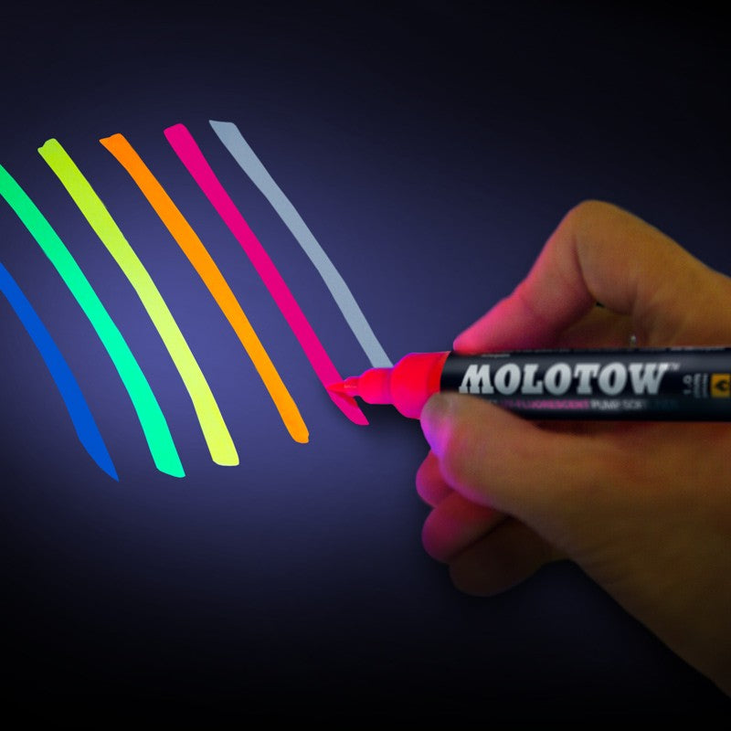 Molotow - UV-Fluorescent Basic-Set (6 Softiner)